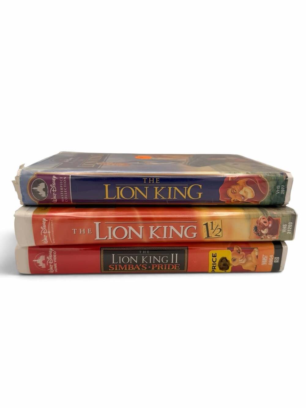 Walt Disney The Lion King Trilogy VHS Lot 3 Tapes